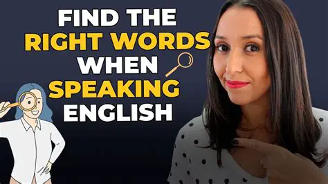 Difficulty in finding the right words