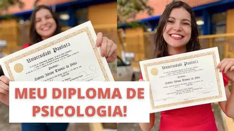 Diploma em curso de psicologia