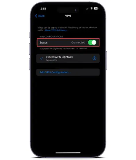 Disable VPN on Other Devices