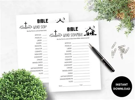 Discover the Joy of Unscrambling Bible Words