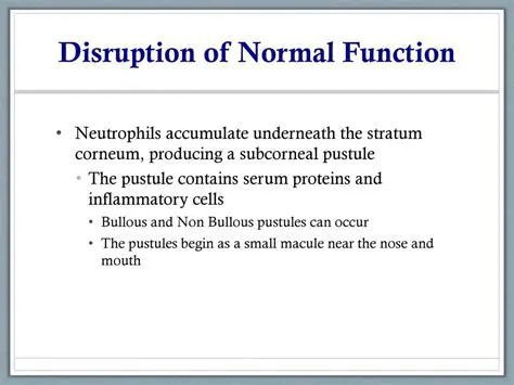 Disruption of normal function