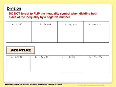 Dividing Both Sides of the Inequality