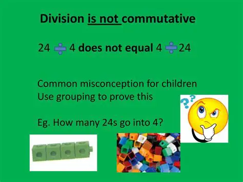Division is not commutative