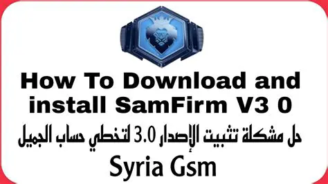 Download and Install SamFirm