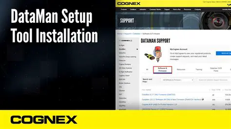 Downloading and Installing the Cognex DataMan Setup Tool