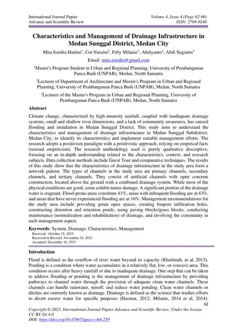 Drainage System Challenges in Medan Johor District