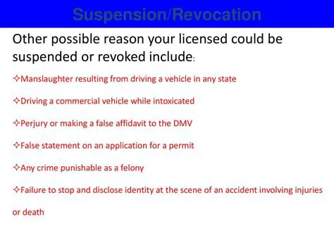 Driving under suspension or revocation