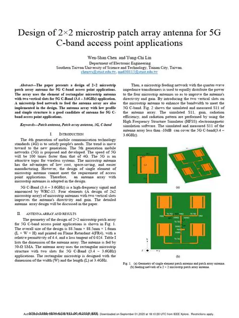 Dualband Microstrip Antenna Array