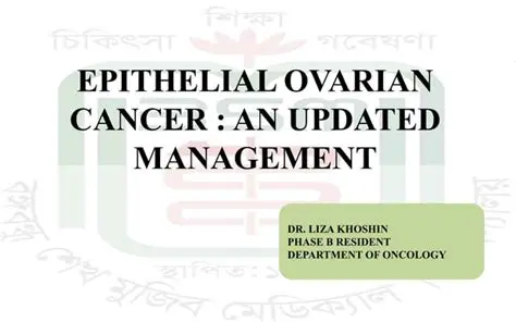 Early detection and management of ovarian cancer
