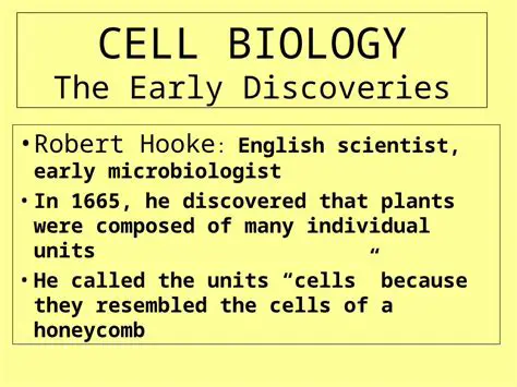 Early Discoveries in Cell Biology