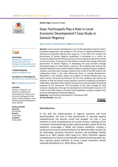 Economic Development in Toba Samosir Regency