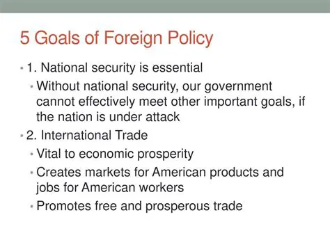 Economic interests should be taken into account when making foreign policy decisions