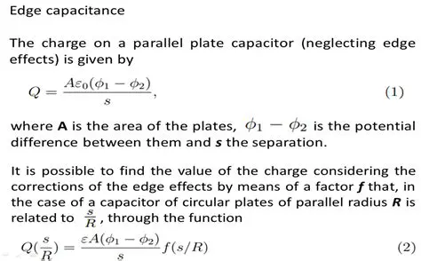 Edge Effects and Capacitance