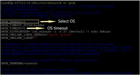 Editing the GRUB Configuration File