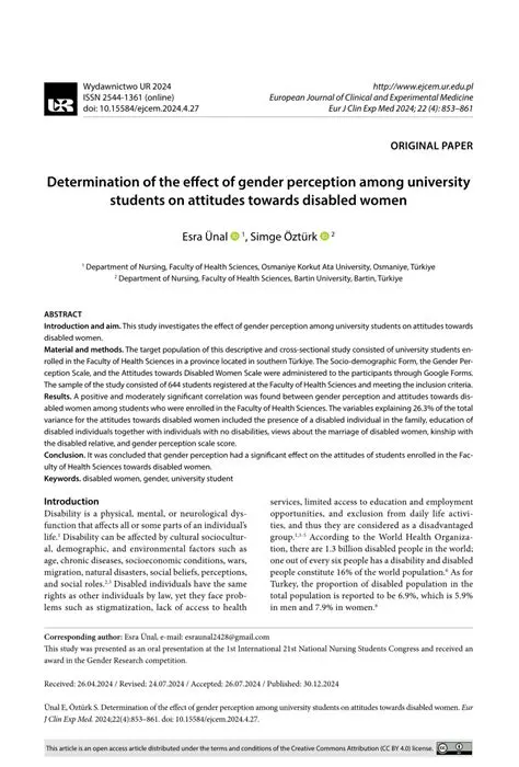 Effect of Gender Perception