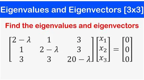 Eigenvalues and Eigenvectors