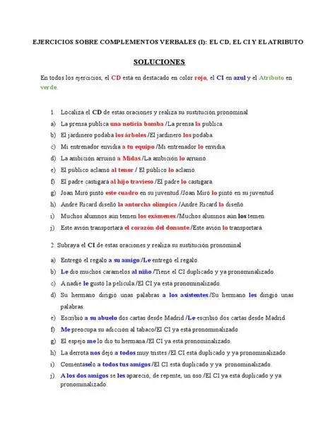 Ejemplos de coincidencia entre CD y atributo
