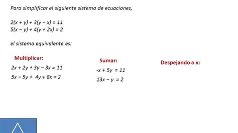 Ejemplos de ecuaciones simplificadas