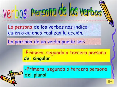 Ejemplos de Uso de la Persona de un Verbo