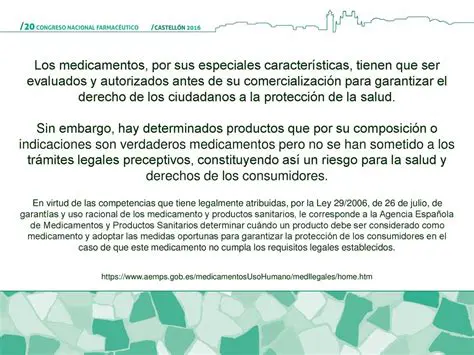 El medicamento debe ser sometido a pruebas de calidad