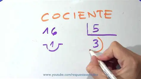 El resultado es el cociente