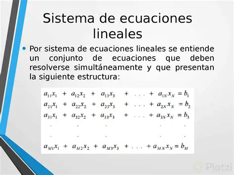 El sistema de ecuaciones lineales