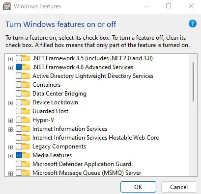 Enable or disable features