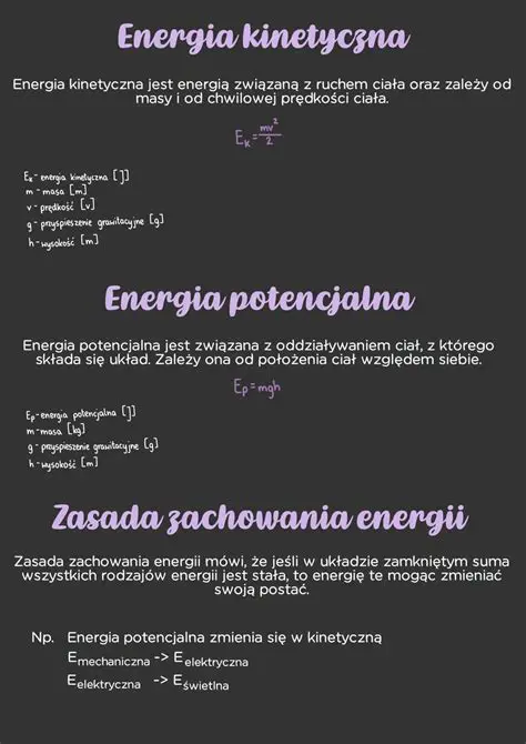 Energia Kinetyczna i Jej Zmiana podczas Ruchu
