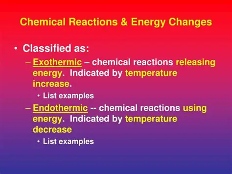 Energy Changes in Chemical Reactions