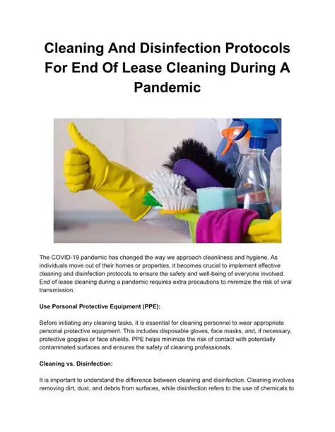 Enhanced Cleaning and Disinfection Protocols