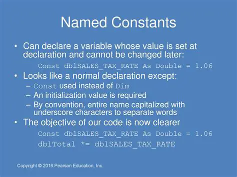 Enhancing the Editing Flow for Named Constants