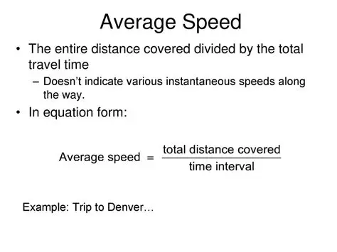 Equation for Total Travel Time