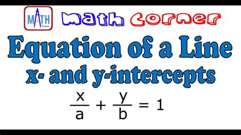 Equation of a Line with Given Intercepts