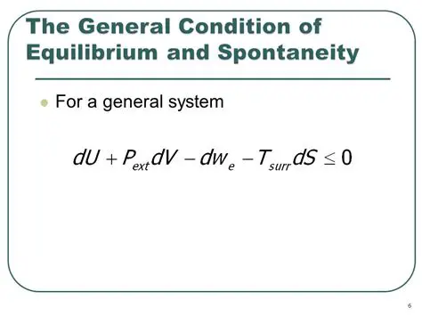 Equilibrium and Spontaneity