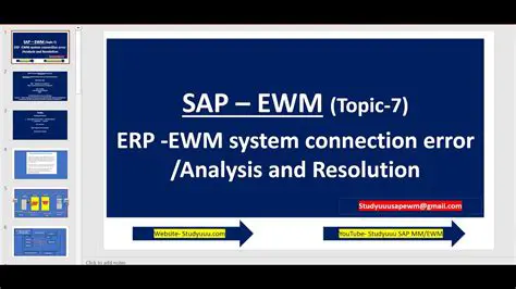 Error Analysis and Resolution
