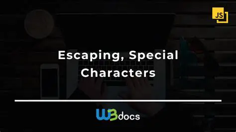Escaping Special Characters Automatically