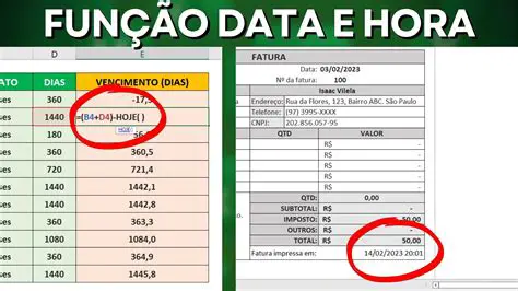 Escolha a data e hora certas