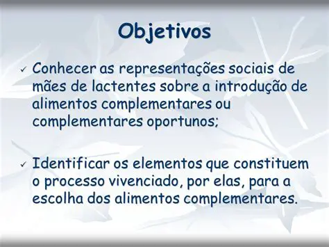 Escolha de alimentos complementares