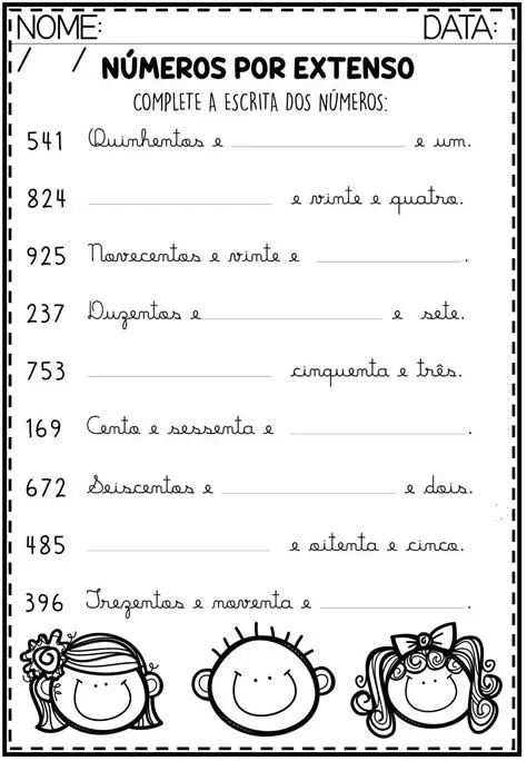 Escrevendo por extenso cada parte