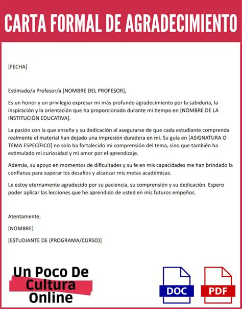 Escribir una carta de agradecimiento