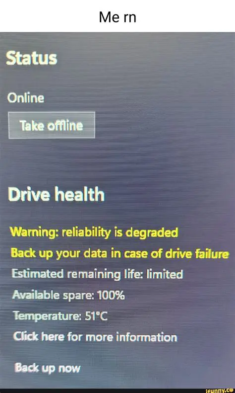 Estimated drive life remaining