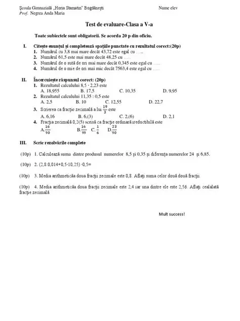 Evaluarea cifrei zecimale a doua