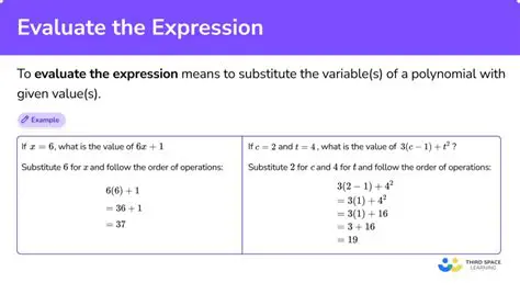 Evaluating Each Expression