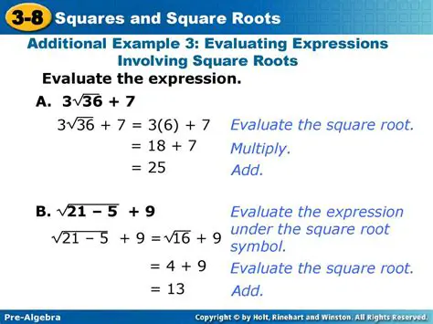 Evaluating the Square Root