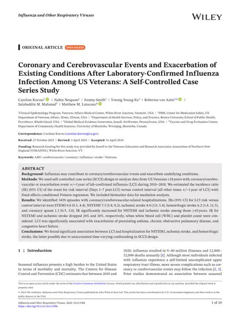 Exacerbation of existing conditions
