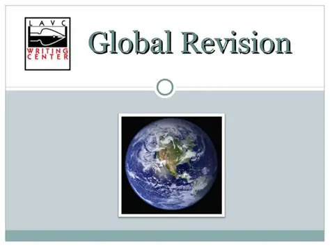 Example of Global Revision