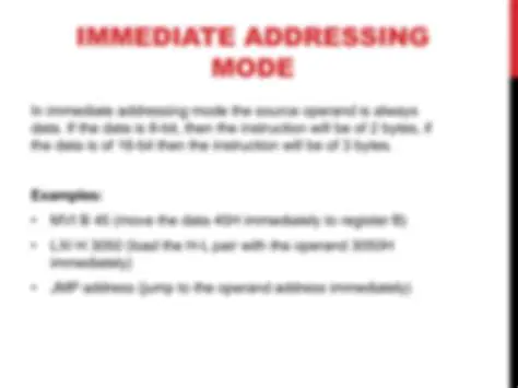 Example of Immediate Addressing Mode