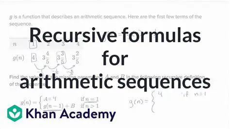 Example Recursive Formulas