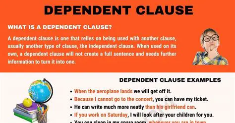 Examples of Dependent Clauses