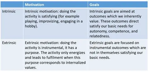 Examples of Intrinsic Goals in Health and Fitness